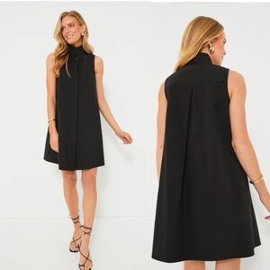 TUCKERNUCK Black Sleeveless Charlie Dress Pockets LBD Coastal Preppy Size Medium